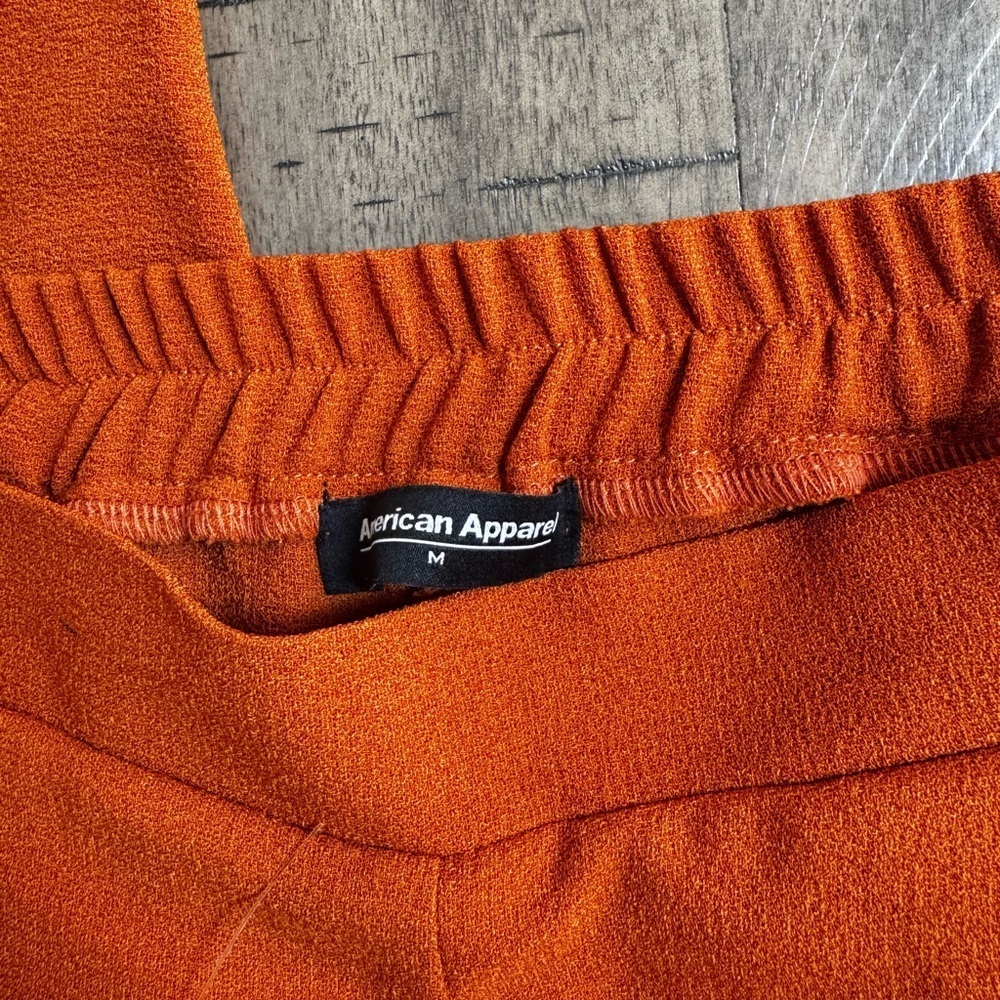 American Apparel Rust Orange Jogger Pants - Picture 3 of 13